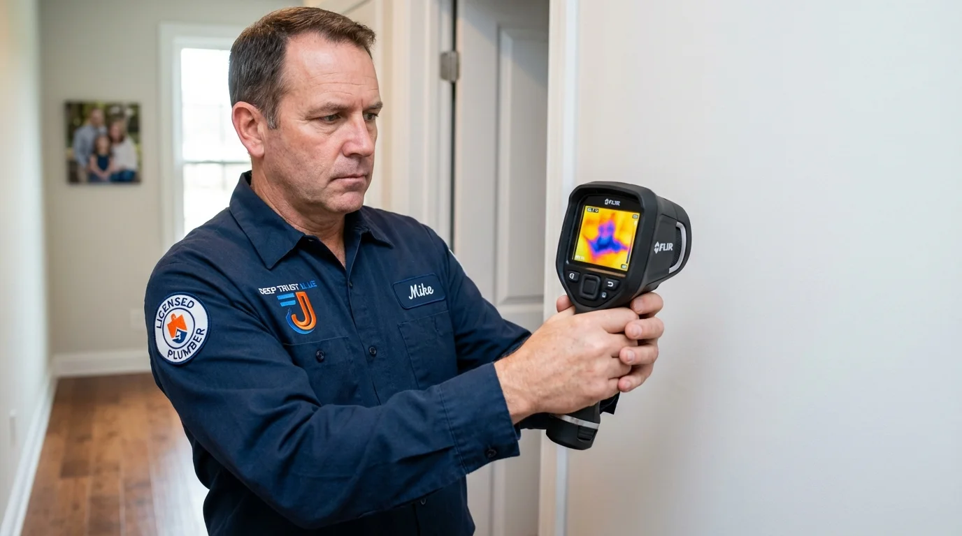 Thermal imaging leak detection by Johns Plumbing LLC in Rolla
